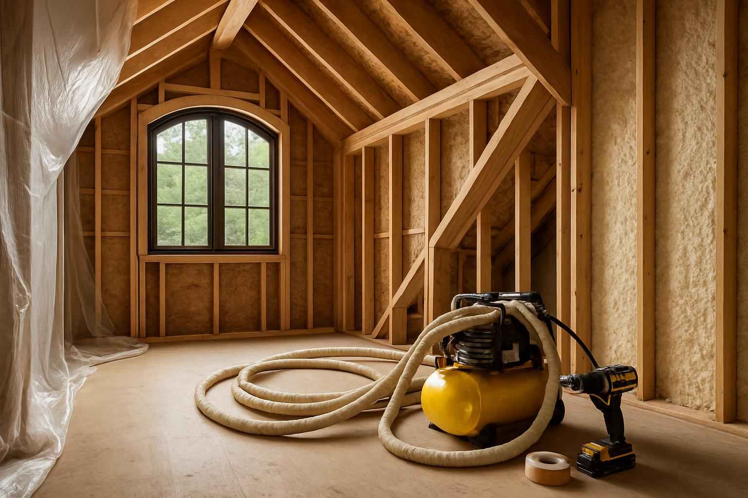 Prep for Spray Foam Installation in Medina TX