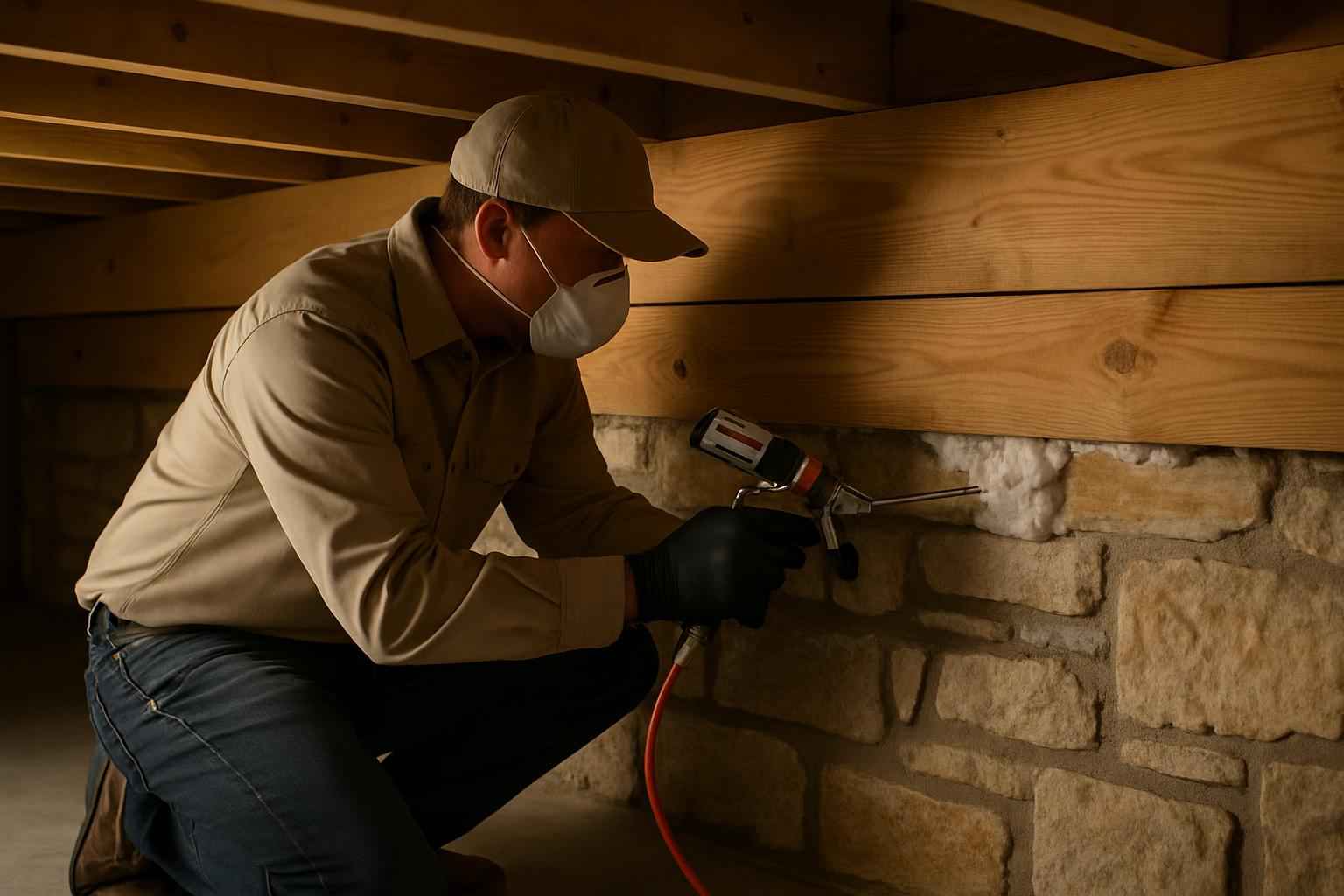 Rim Joist Air Seal Installer in Fischer TX