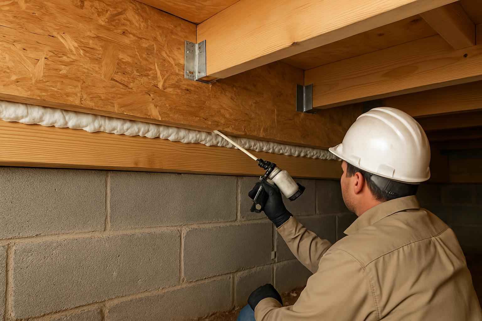 Rim Joist Air Seal Installer in Mason TX