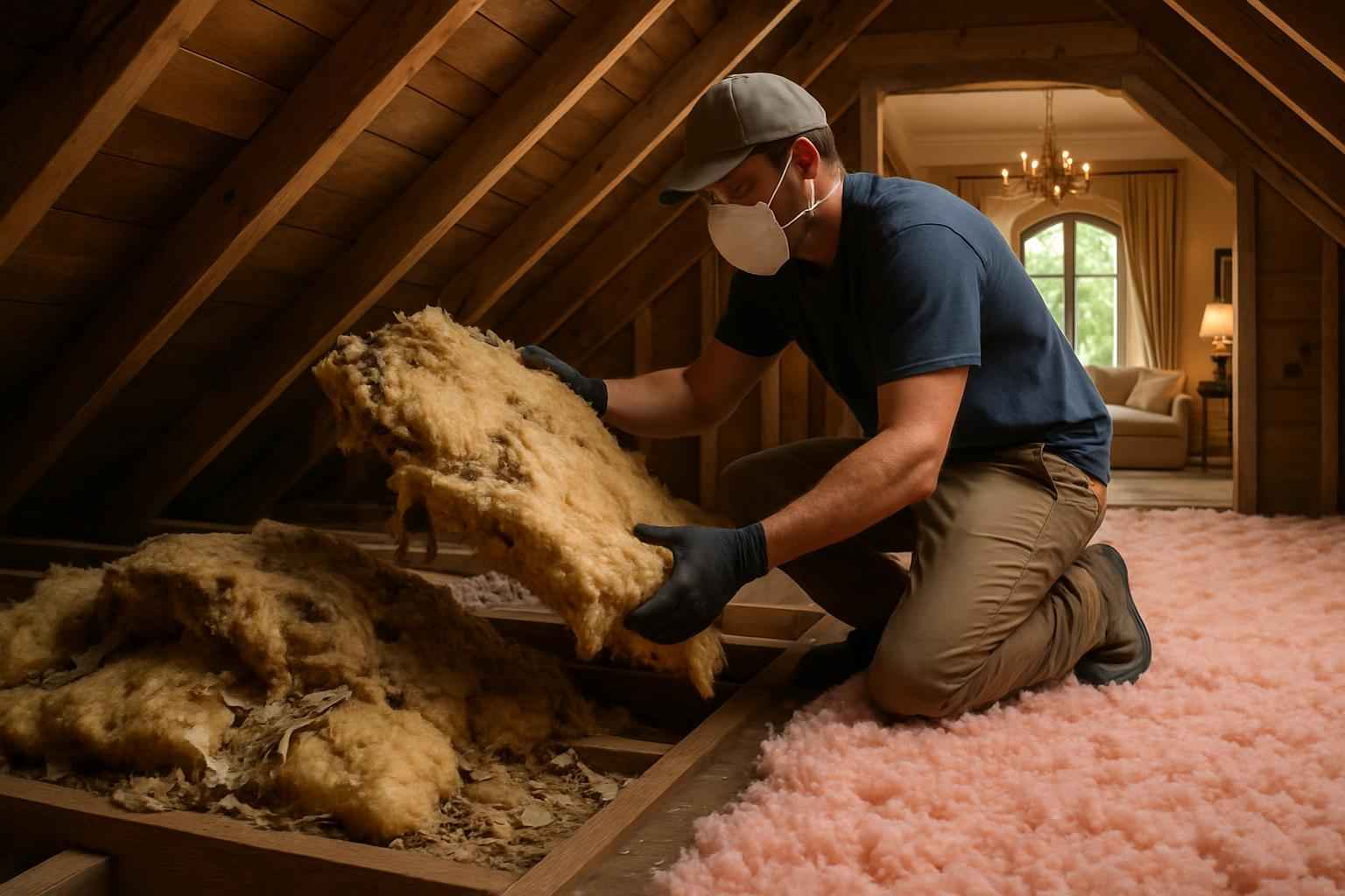 Rodent Damage Insulation Replacement in Fischer TX