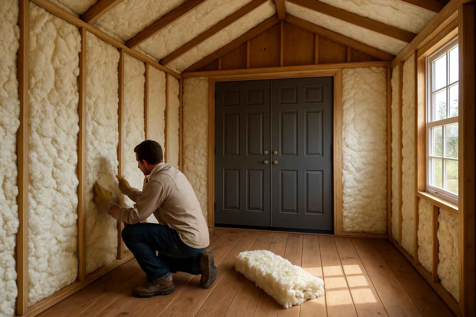 Shed Insulation Retrofit in Marble Falls TX