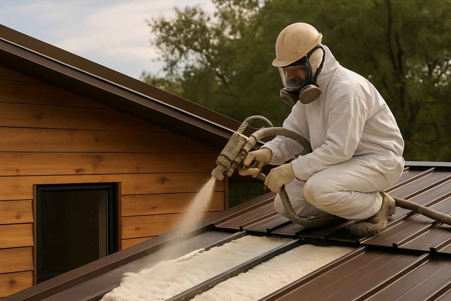 Shed Roof Foam Installer in Fischer TX