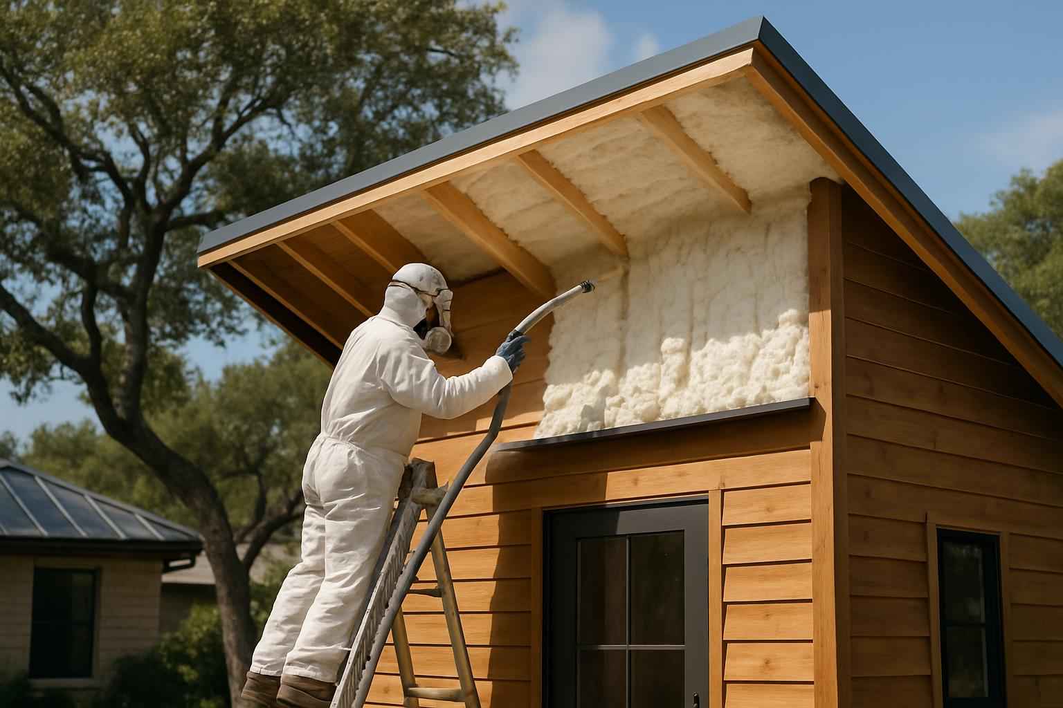 Shed Roof Foam Installer in Marble Falls TX