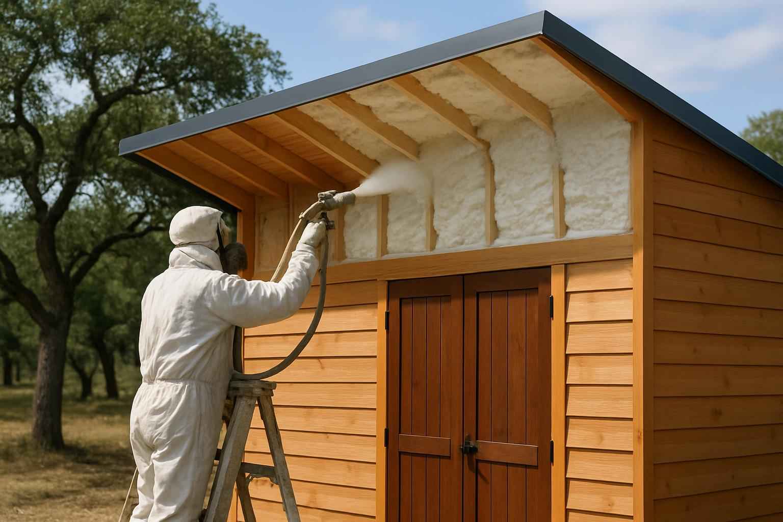 Shed Roof Foam Installer in Pipe Creek TX