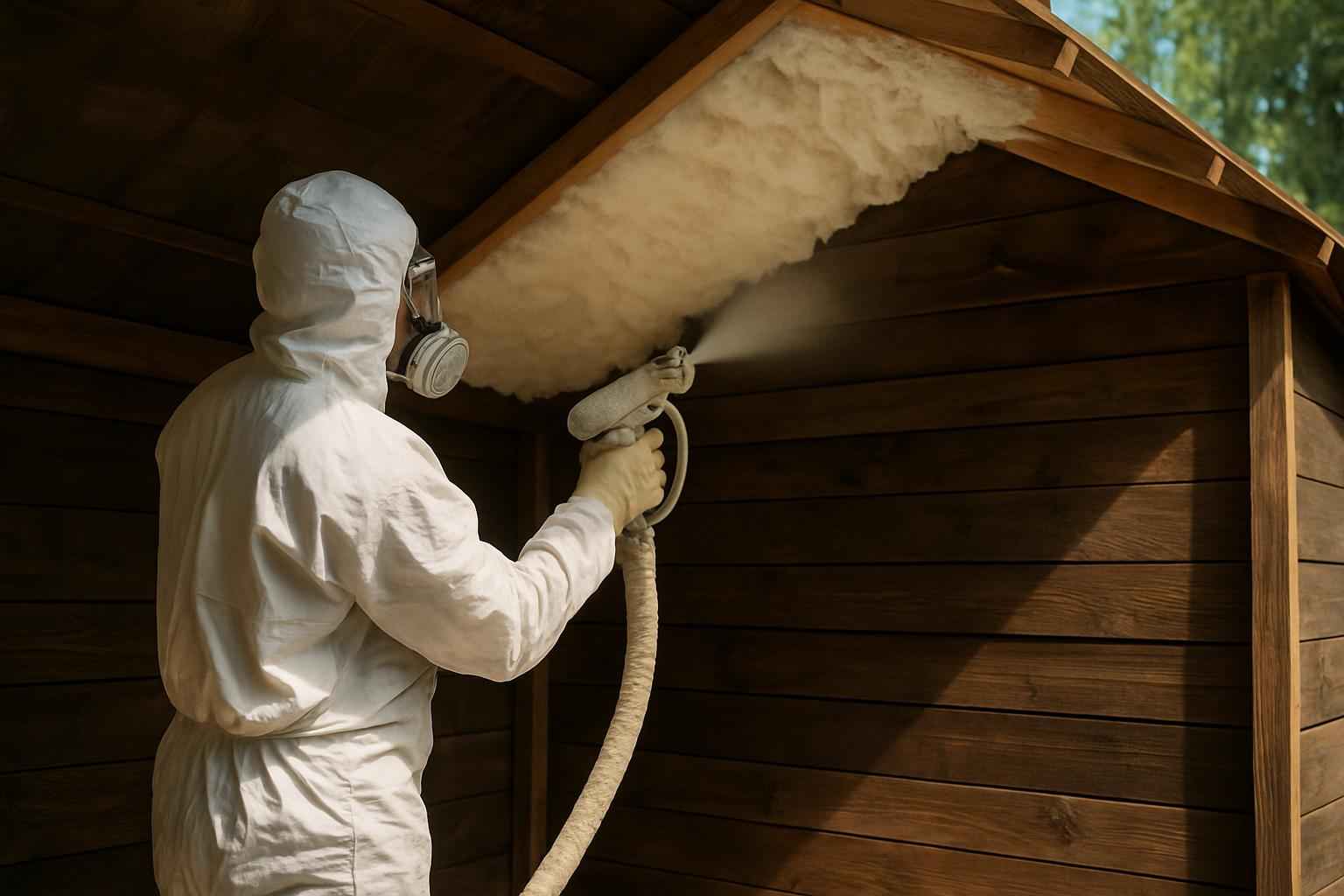 Shed Roof Foam Installer in Pontotoc TX