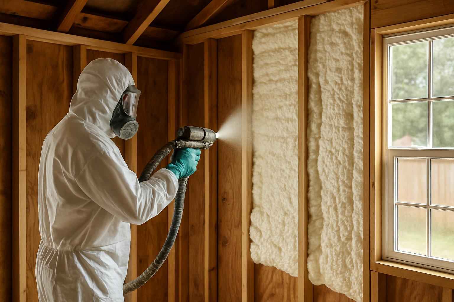 Shed Wall Foam Service in Fischer TX