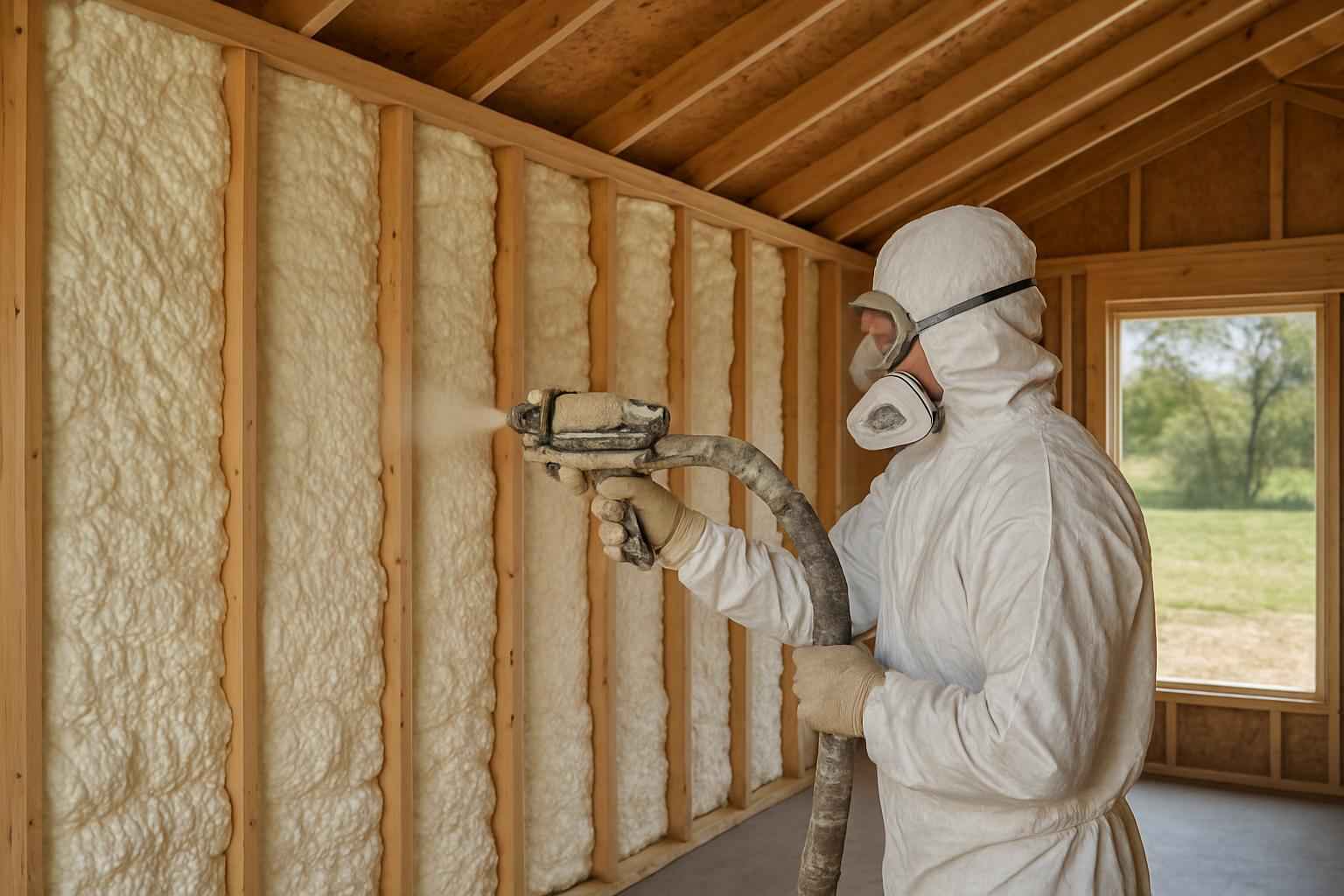 Shed Wall Foam Service in Marble Falls TX