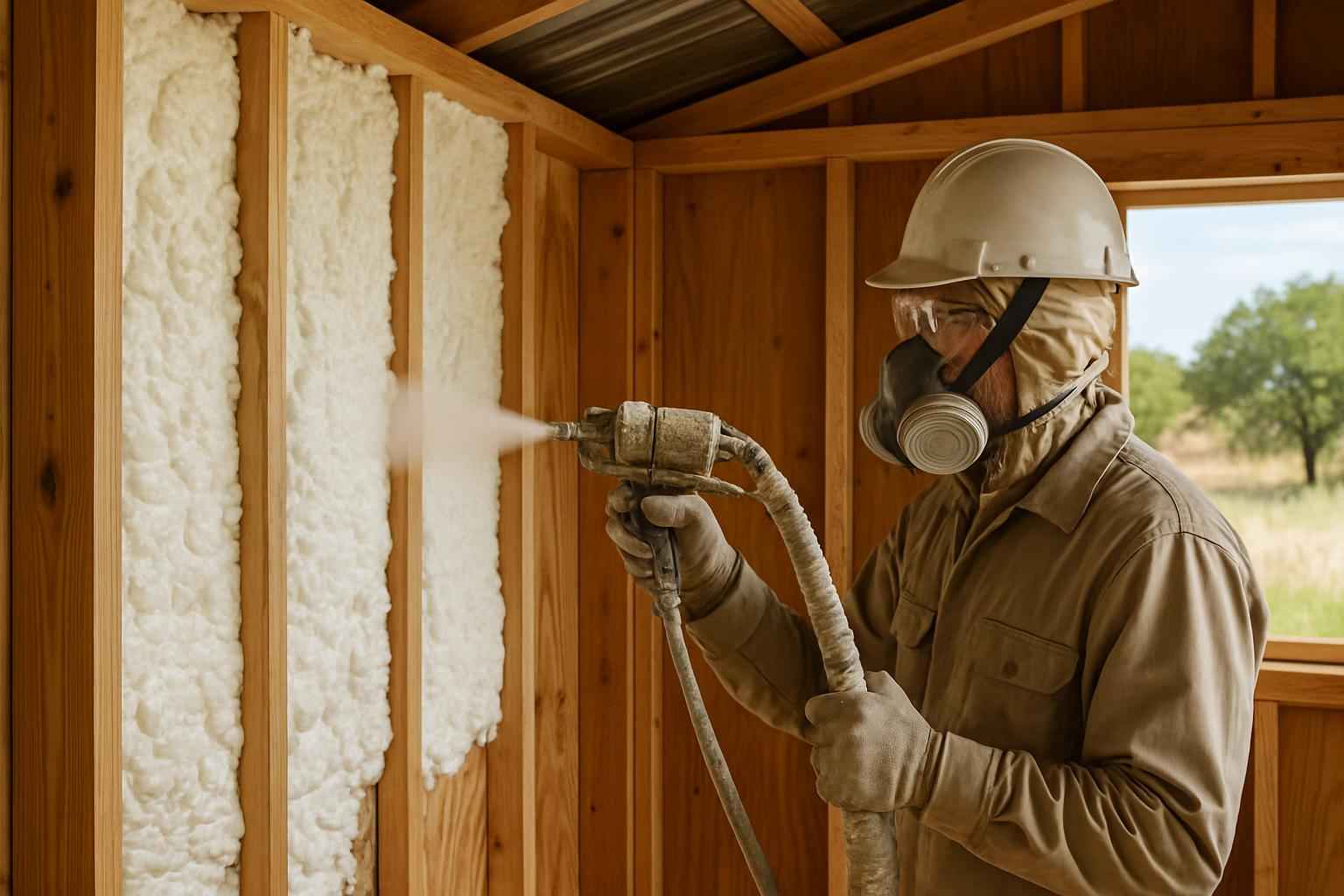 Shed Wall Foam Service in Pontotoc TX