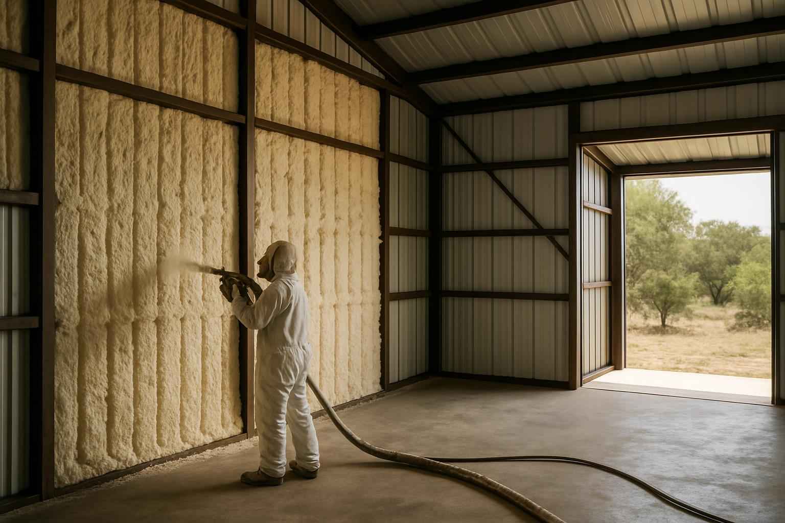 Shop Building Foam Installer in Burnet TX