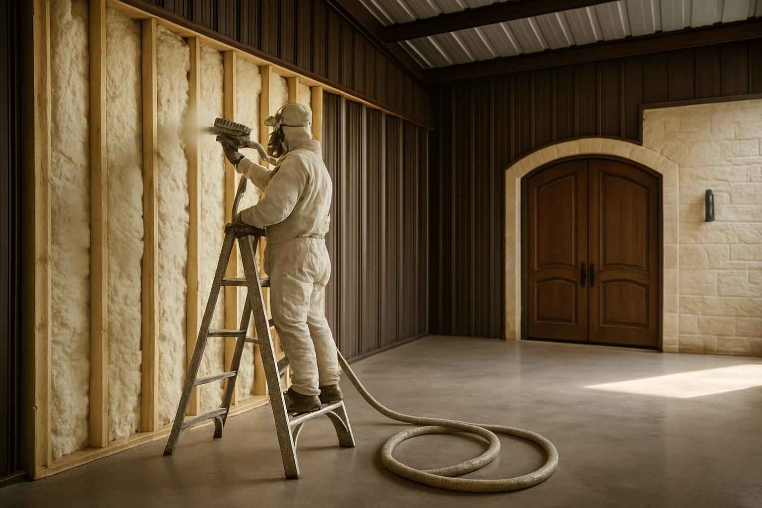 Shop Building Foam Installer in Mason TX