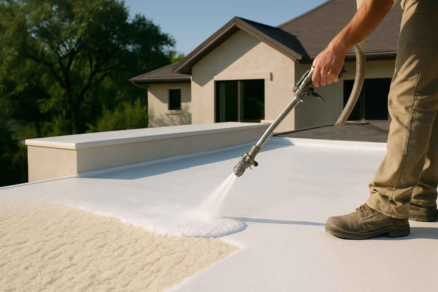 Silicone Coating Over Foam in Pipe Creek TX