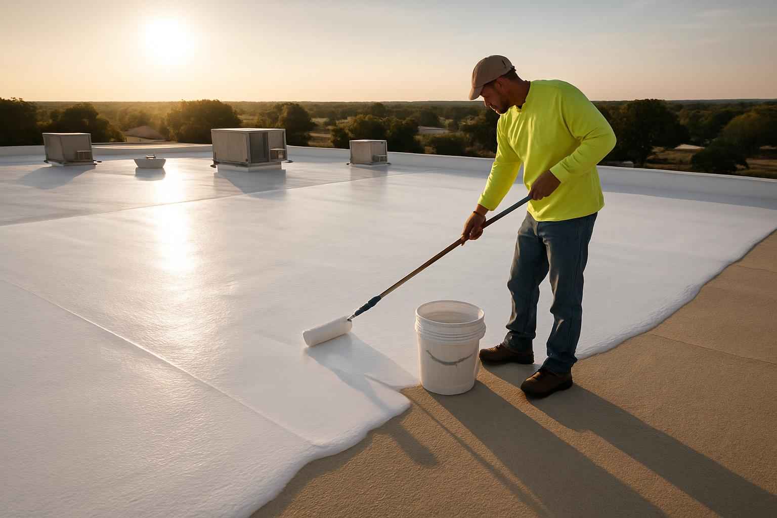 Silicone Coating Over Foam in Pontotoc TX