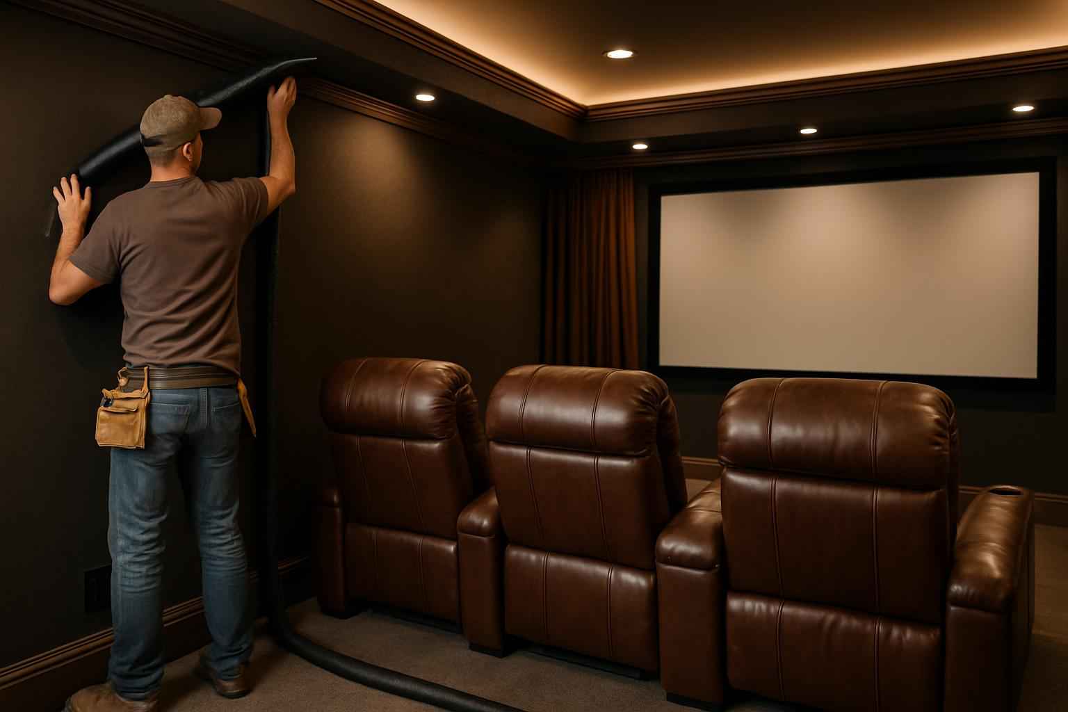 Theater Room Foam Installer in Marble Falls TX