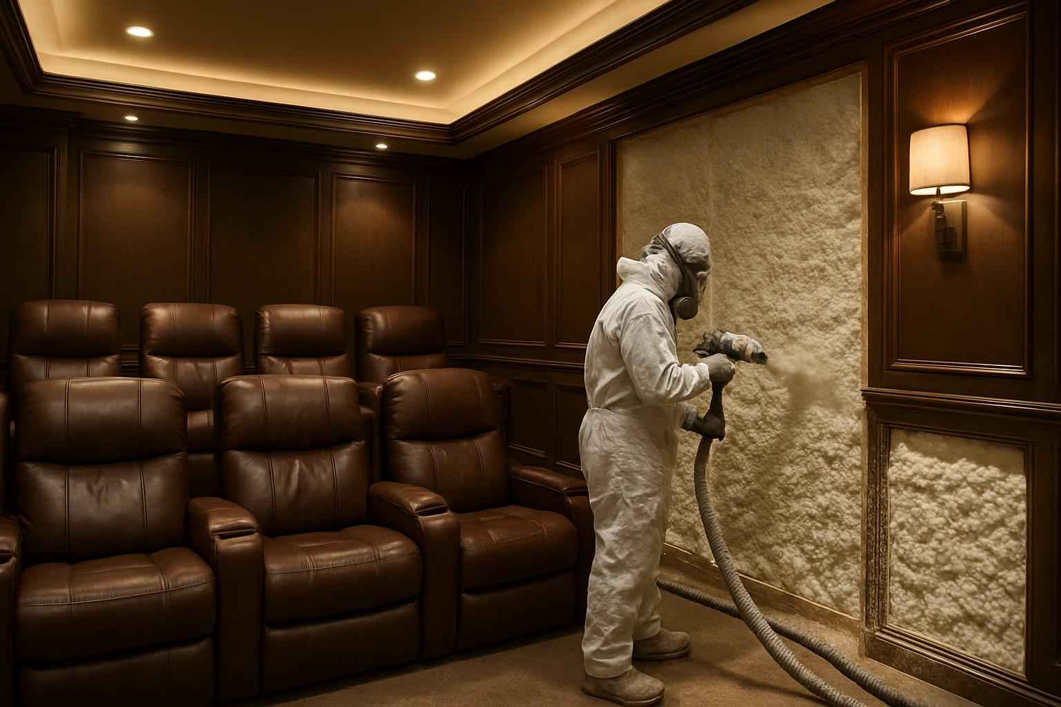 Theater Room Foam Installer in Mason TX