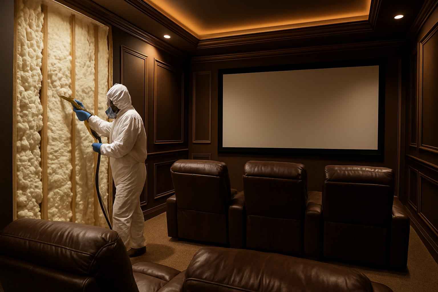 Theater Room Foam Installer in Pipe Creek TX