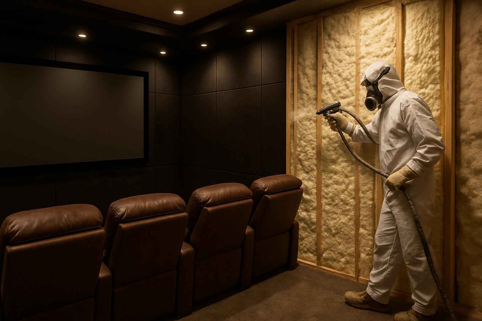 Theater Room Foam Installer in Pontotoc TX