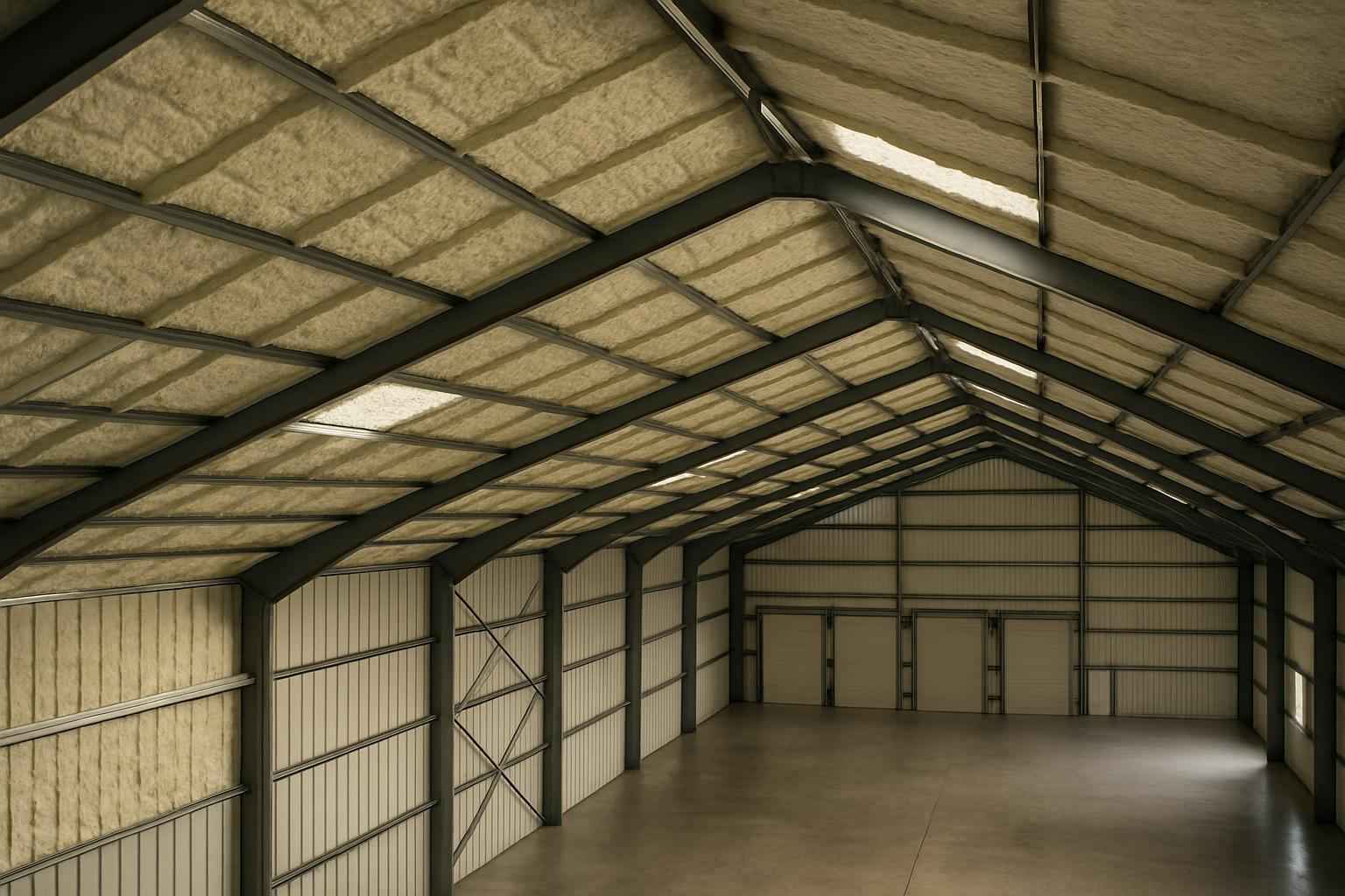 Warehouse Metal Roof Foam in Mason TX