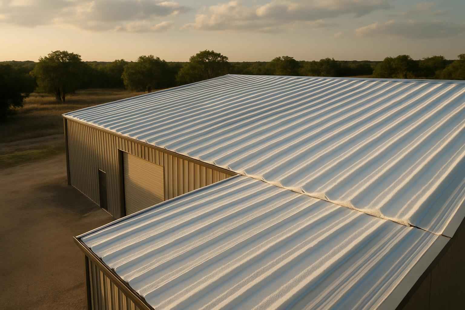Warehouse Metal Roof Foam in Medina TX