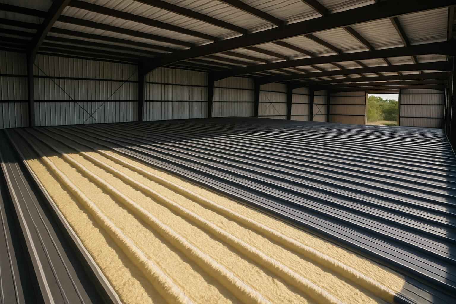 Warehouse Metal Roof Foam in Pipe Creek TX