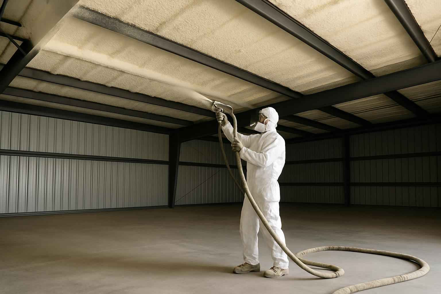 Warehouse Roof Foam Service in Fischer TX