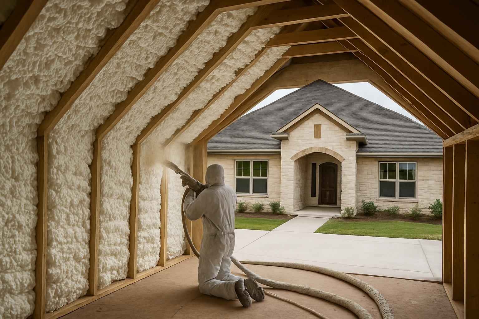 Whole Home Foam Installation in Marble Falls TX