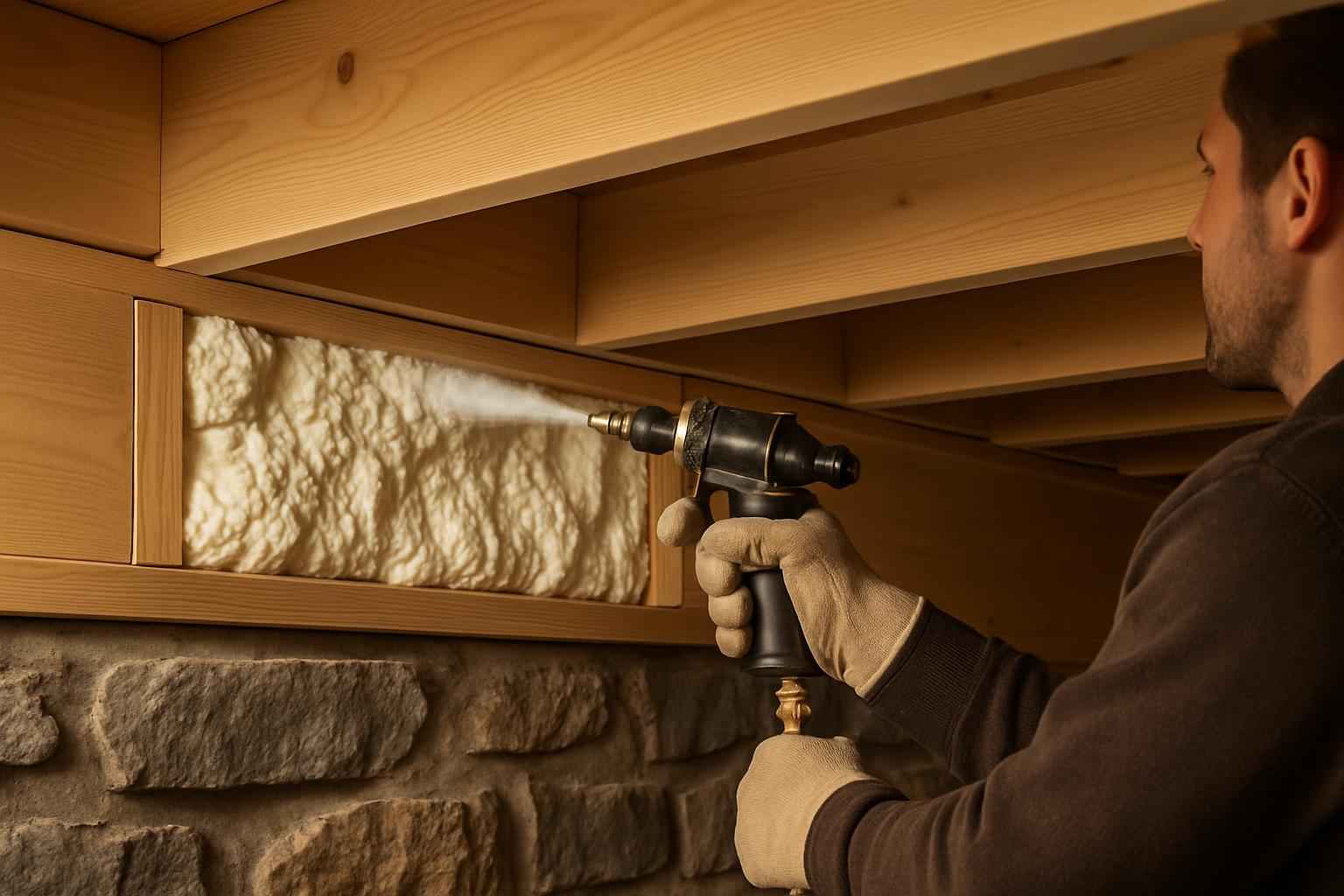 Closed Cell Rim Joist Sealing
