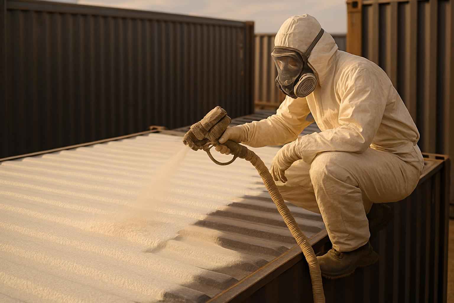 Container Roof Foam Installer