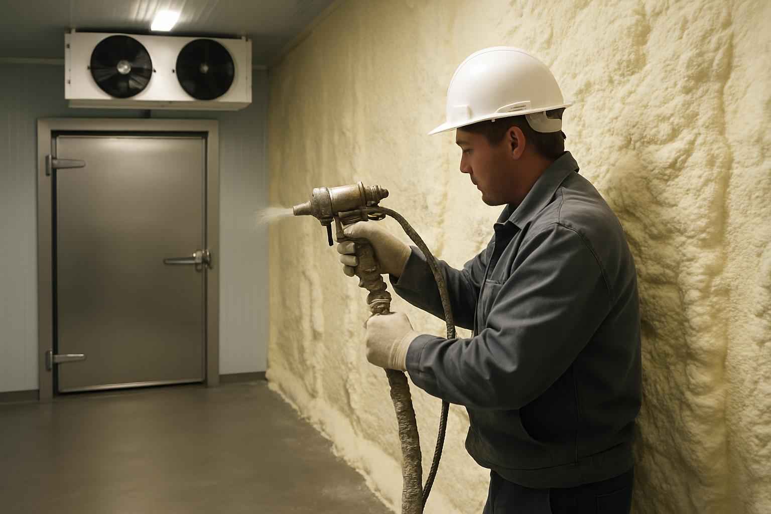 Cooler Freezer Foam Installation