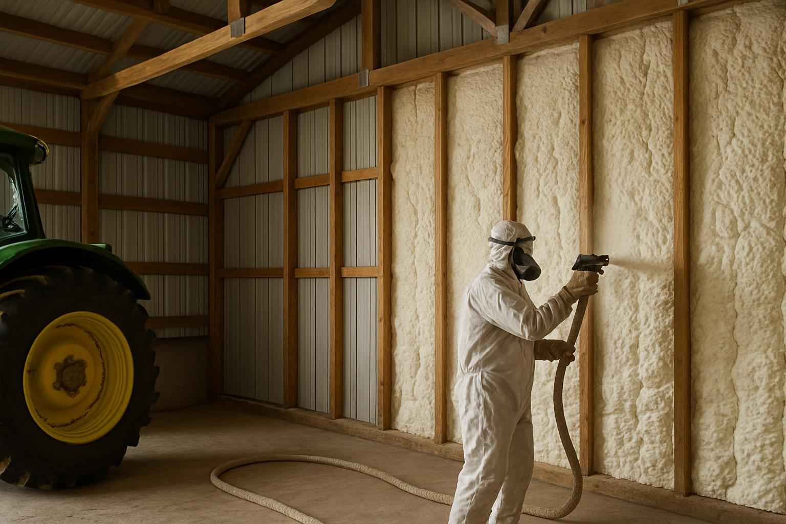 Equipment Barn Foam Installer