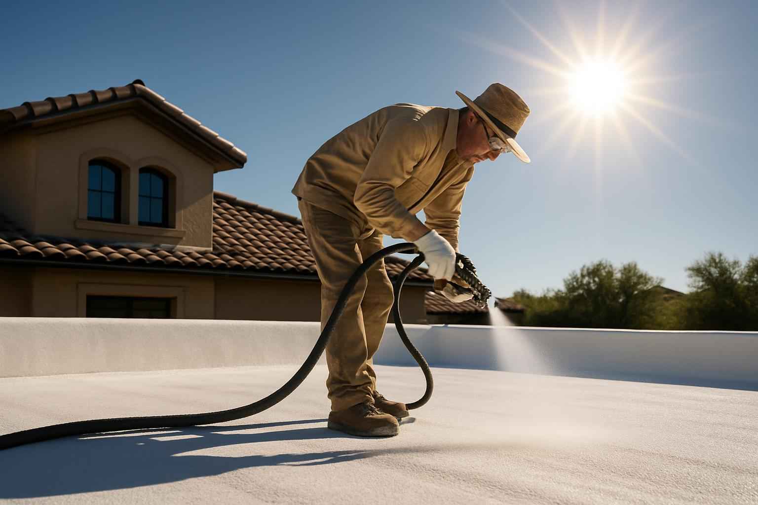 Foam Roof UV Protection Service
