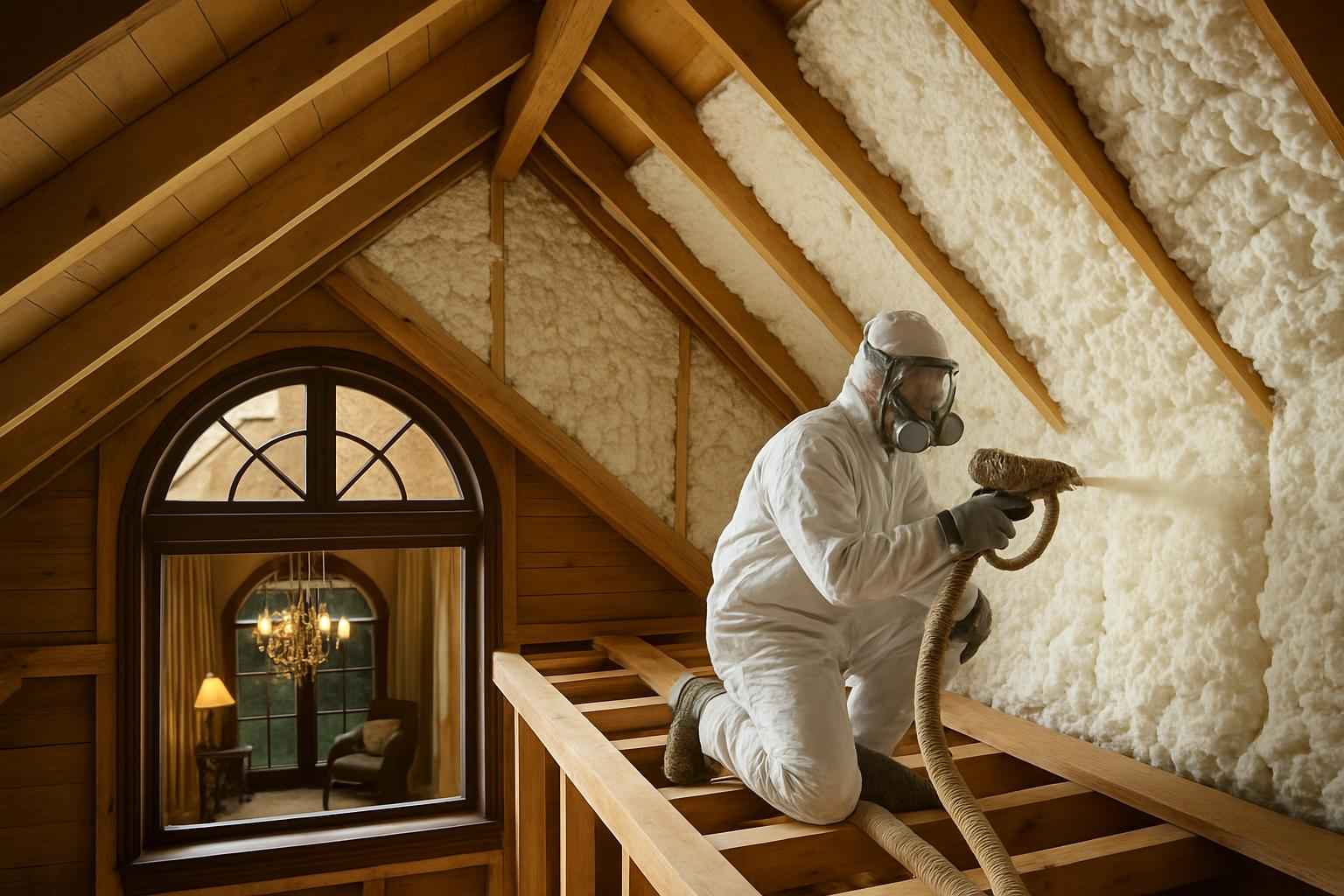 Open Cell Attic Insulation