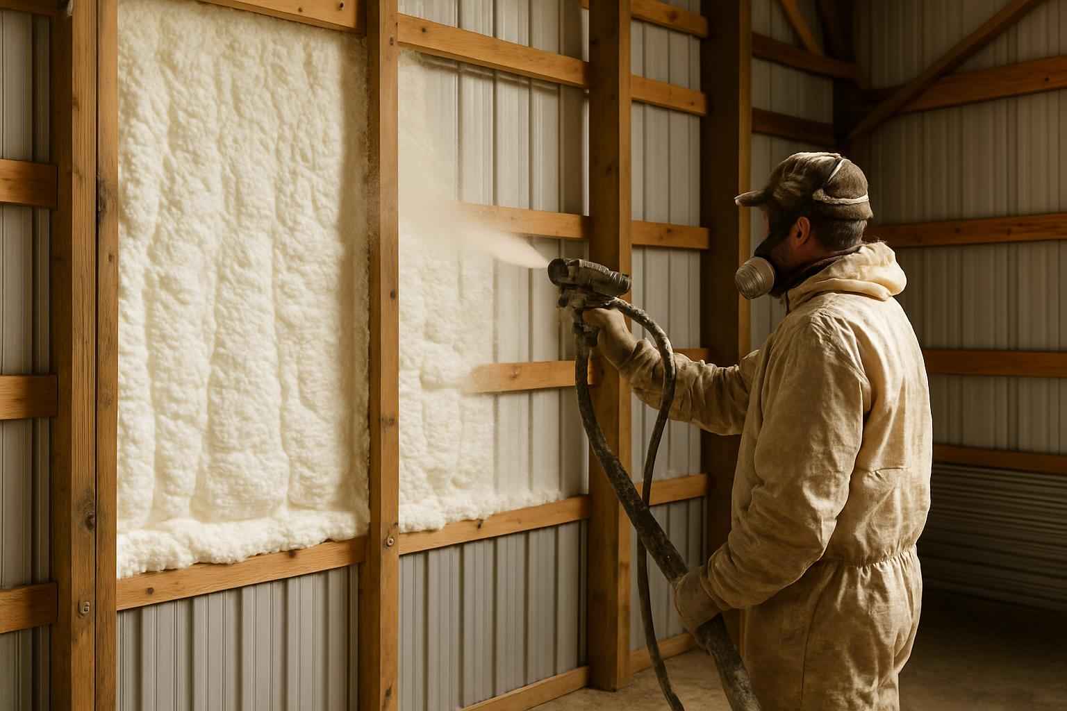 Pole Barn Wall Foam Service