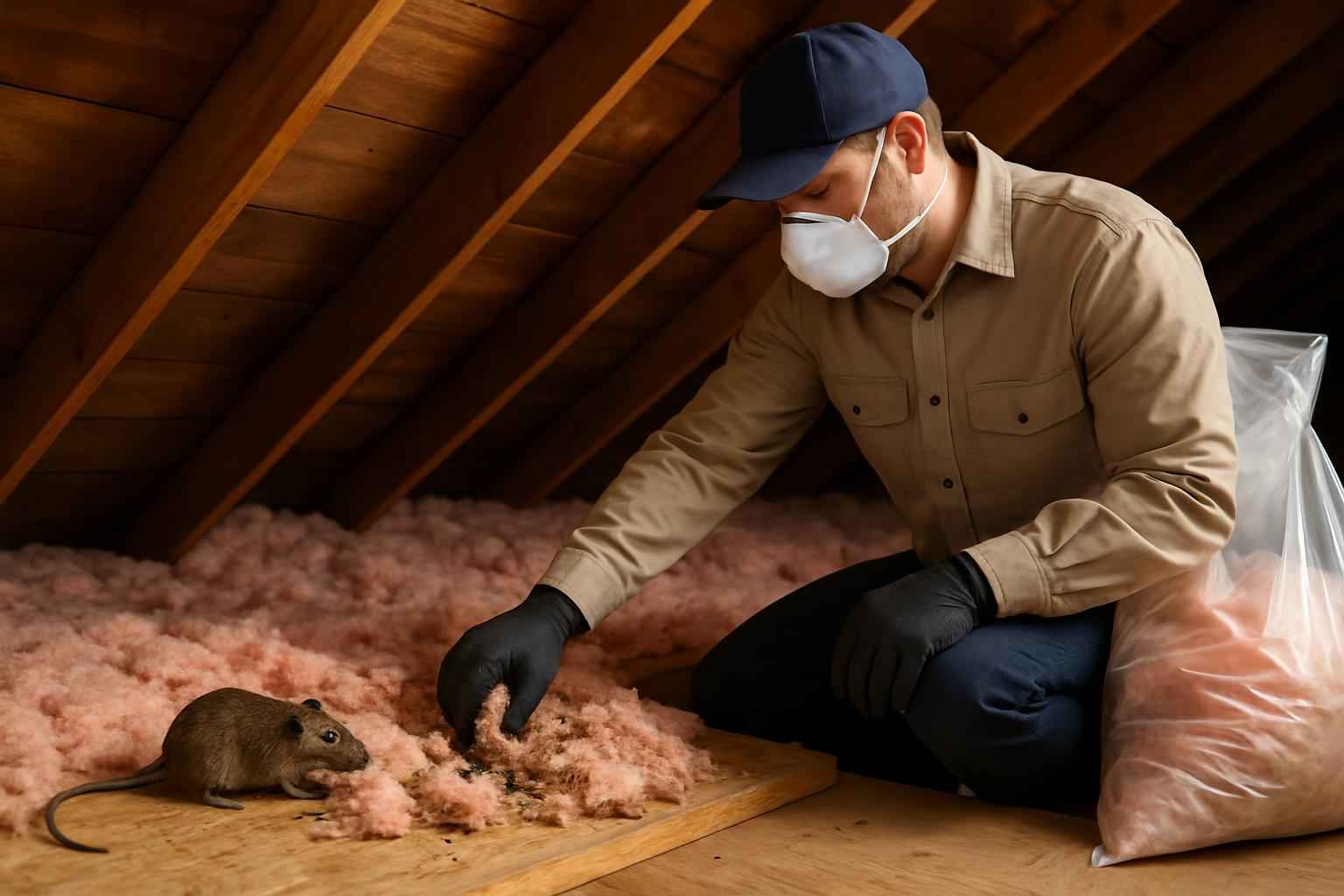 Rodent Damage Insulation Replacement
