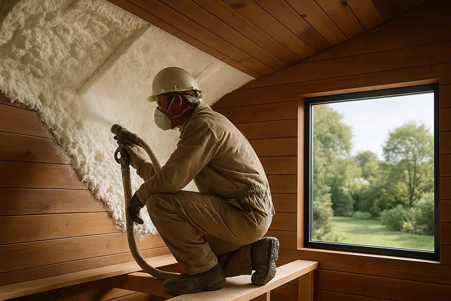 Shed Roof Foam Installer