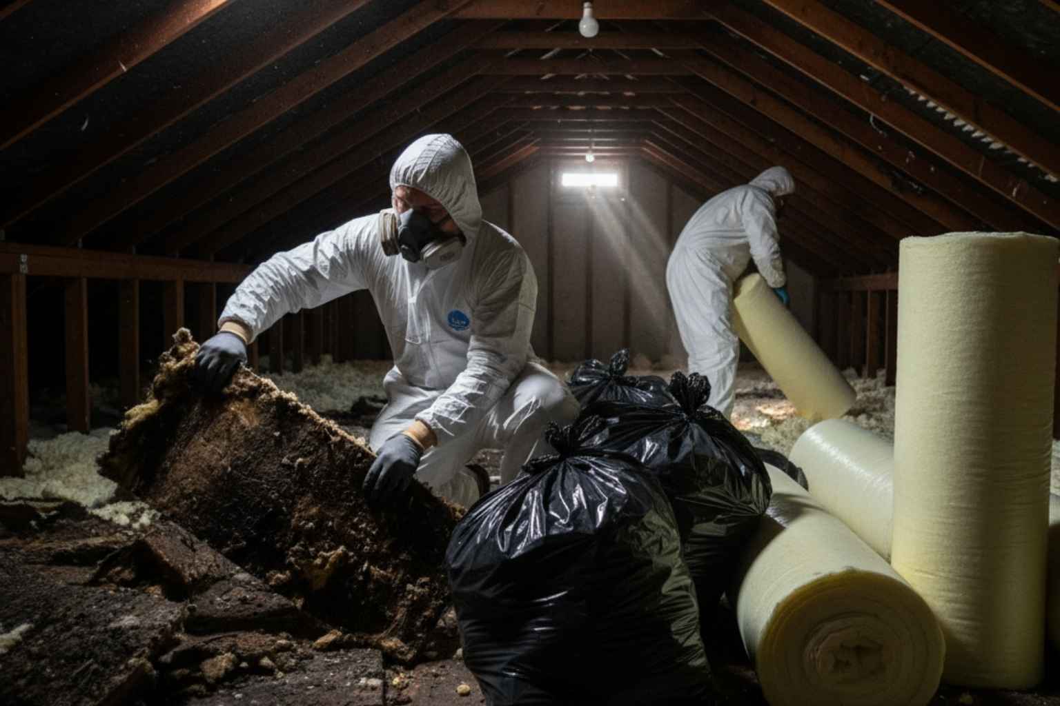 Rodent Damage Insulation Replacement in Harper TX