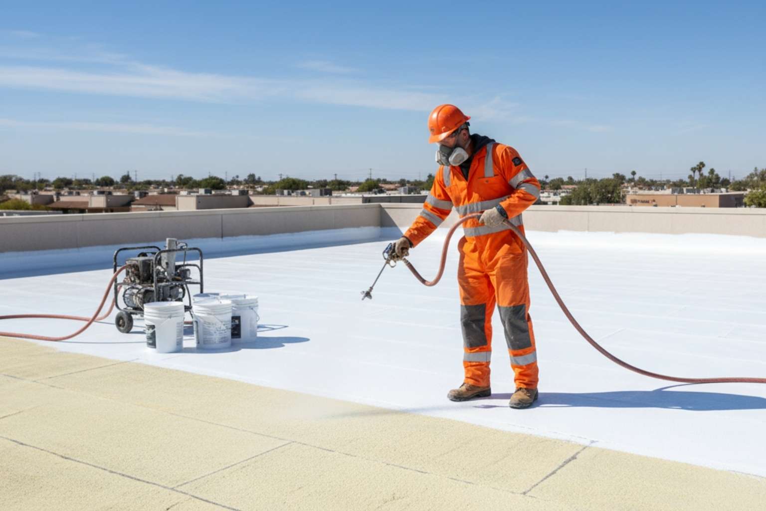 foam roof uv protection service in center point tx