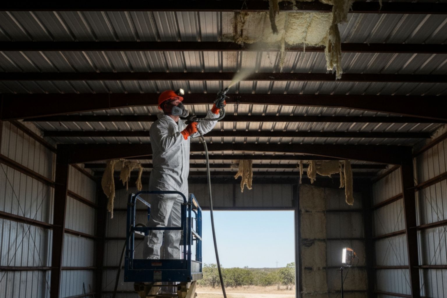 Metal Building Insulation Repair in Hunt TX