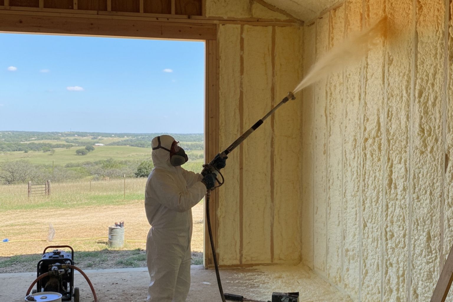 Pole Barn Insulation Repair in Hunt TX