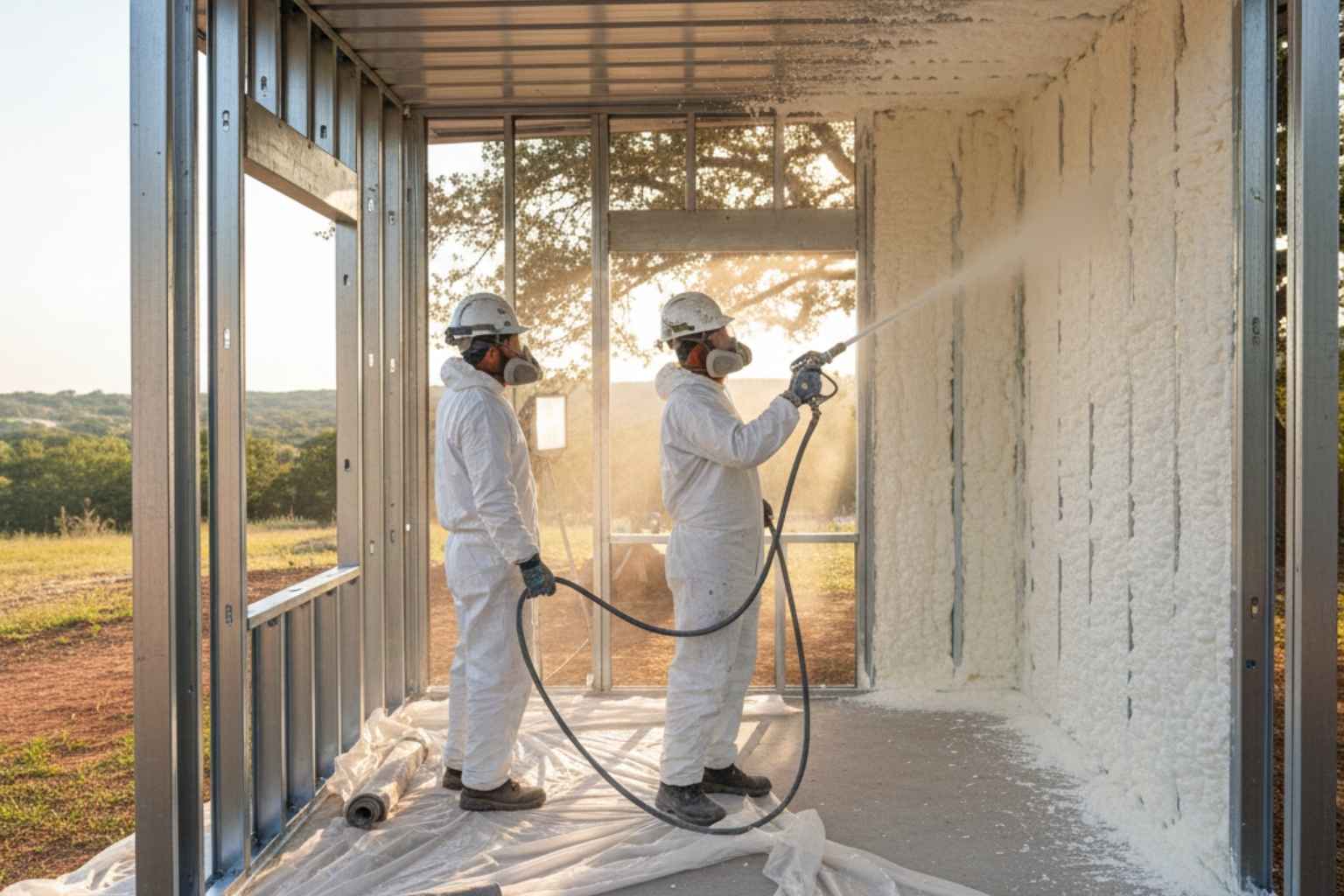 Backyard Office Foam Service in Pipe Creek TX