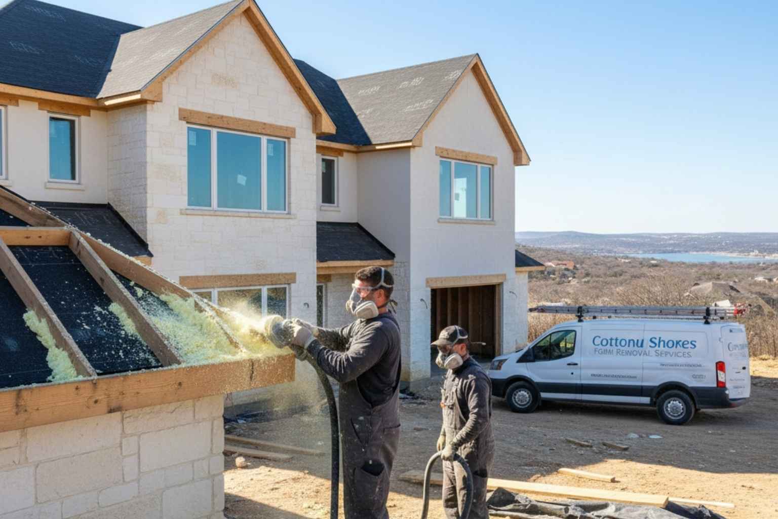 Foam Overspray Removal Service in Cottonwood Shores TX