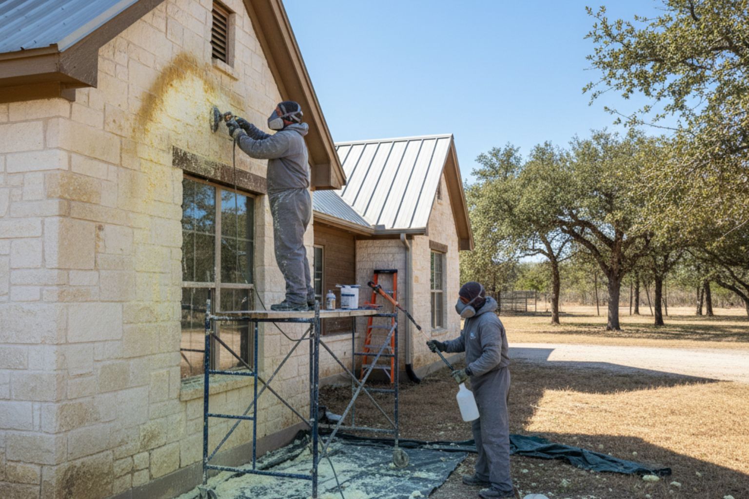 Foam Overspray Removal Service in Pontotoc TX