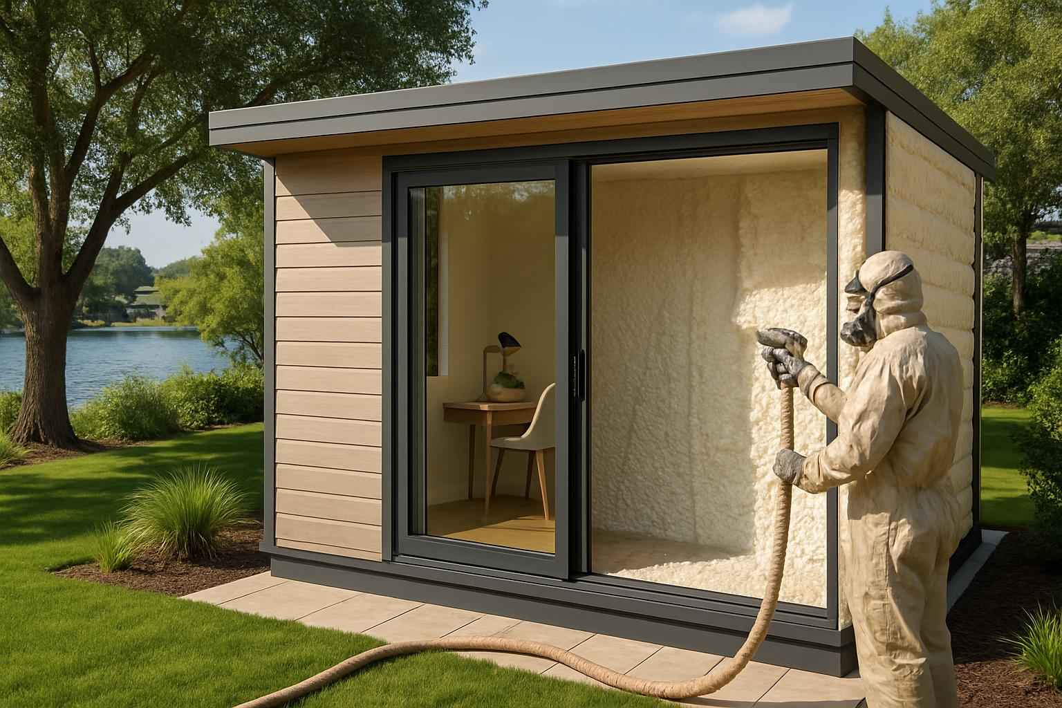 backyard office foam service in cottonwood shores tx