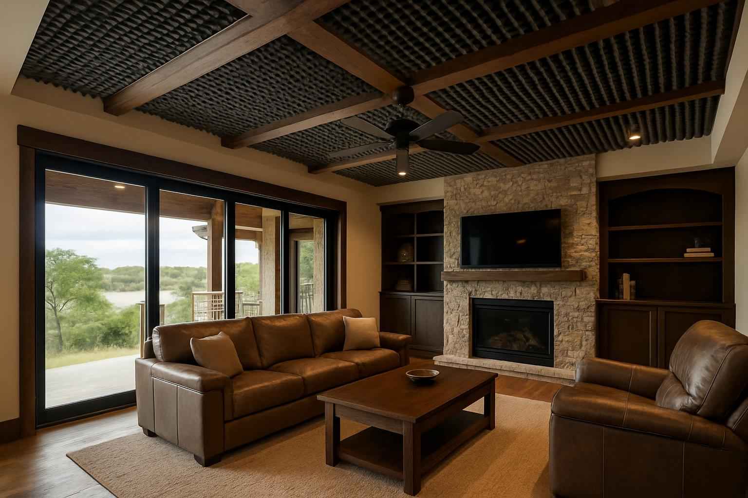 barndominium sound control foam in cottonwood shores tx