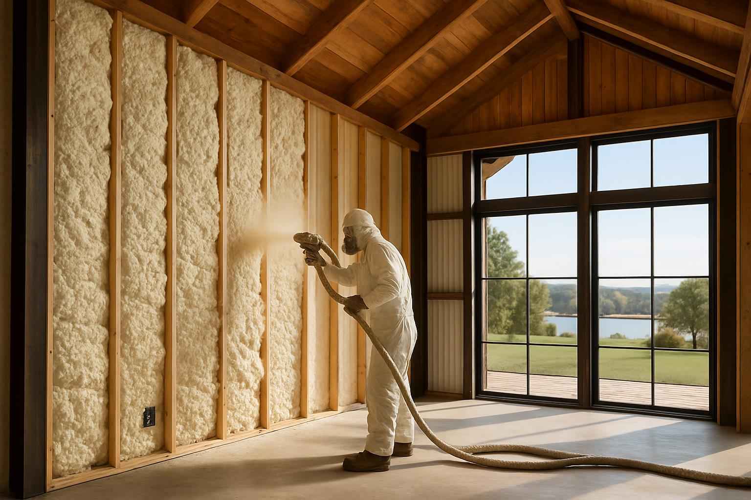 barndominium wall insulation service in cottonwood shores tx