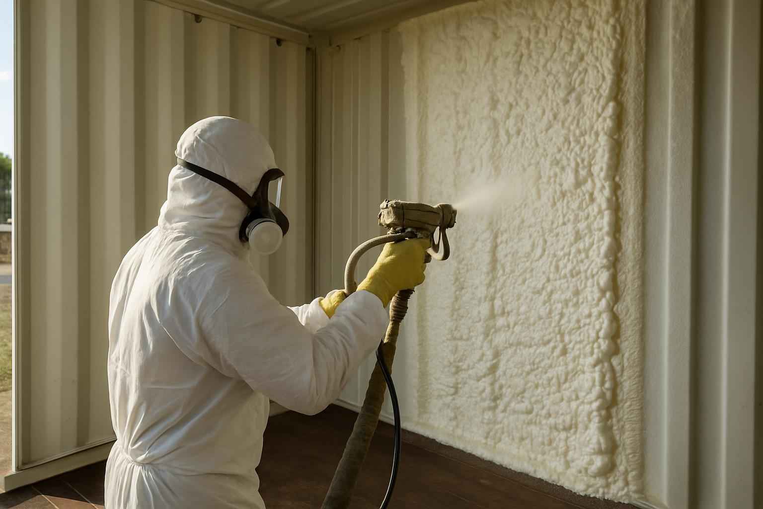 container wall foam service in cottonwood shores tx