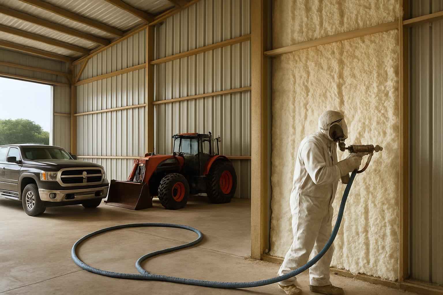 equipment barn foam installer in cottonwood shores tx