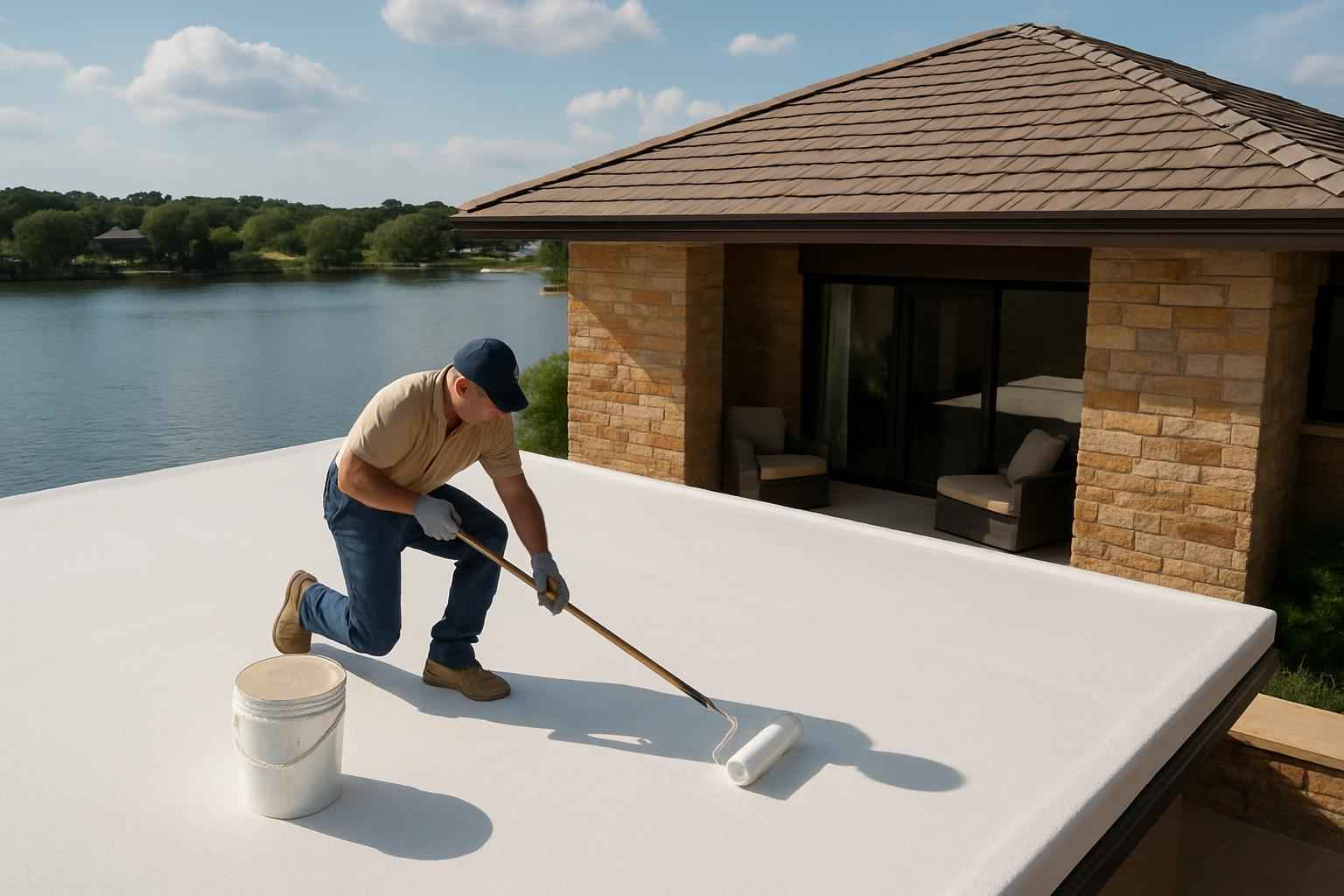 foam roof replacement options in cottonwood shores tx