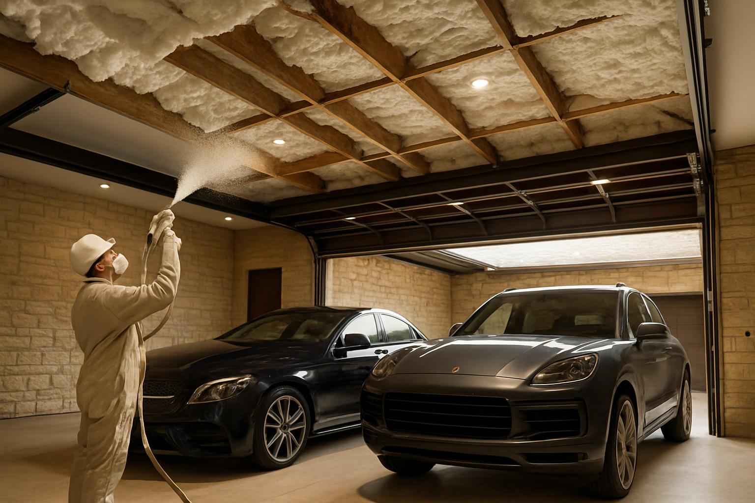 garage ceiling foam service in cottonwood shores tx