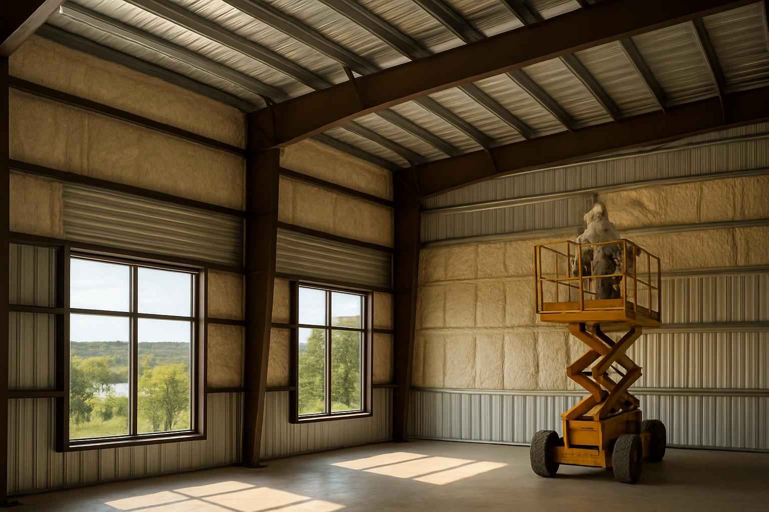 metal building retrofit insulation in cottonwood shores tx