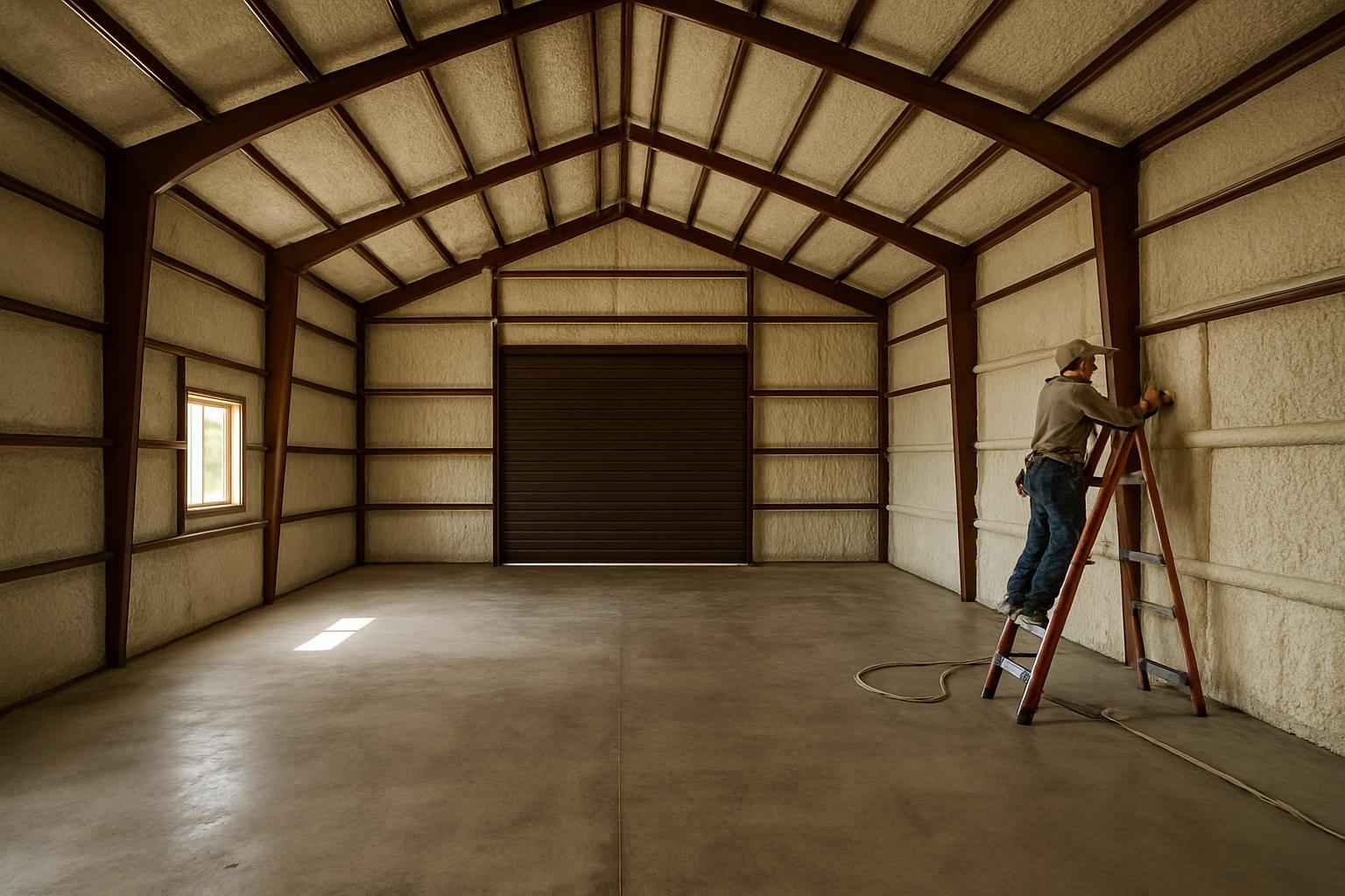 pole barn insulation retrofit in cottonwood shores tx